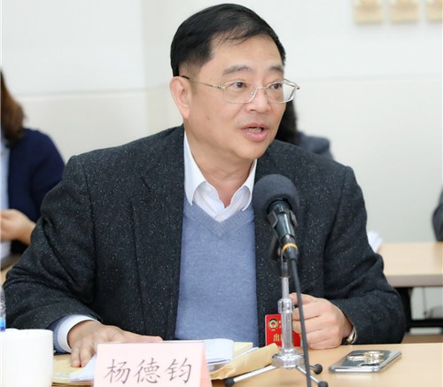 杨德钧委员在小组讨论现场