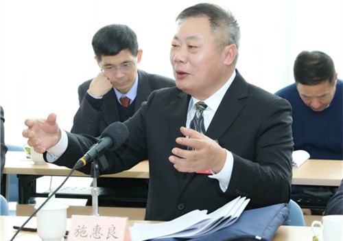 施惠良委员在小组讨论现场