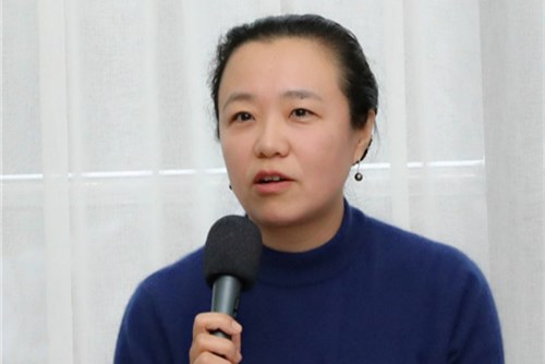 于雪梅委员在小组讨论现场