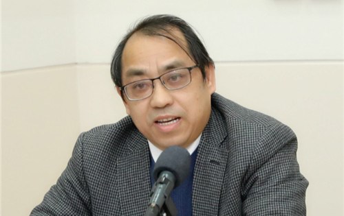 单晓光委员在小组讨论现场