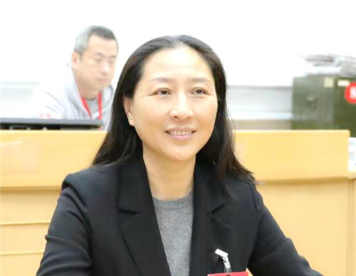王慧敏委员在分组讨论会场