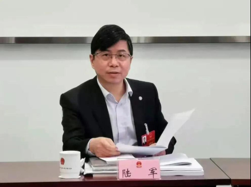 陆军代表在市人代会小组会上审议政府工作报告