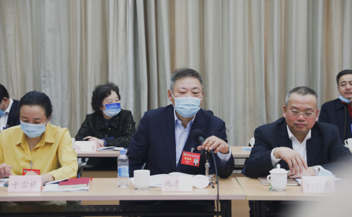 施惠良委员在小组讨论现场