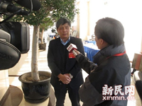 朱全忠委员接受采访